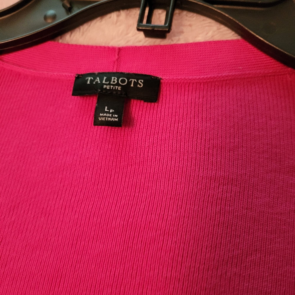 Talbots Pink Kelly Cardigan - Picture 4 of 6